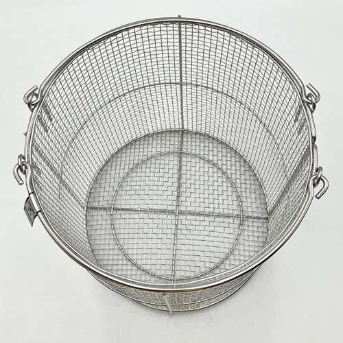 φ250×250mm 洗浄かご(丸型/ステンレス製)【EA992CV-23】