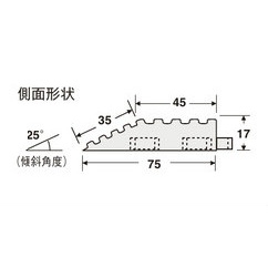 75×300mm 中ふち(雄/灰)【EA997RX-23】