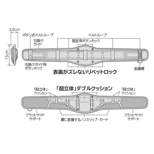 ベルトサポーター【EA998JB-20】