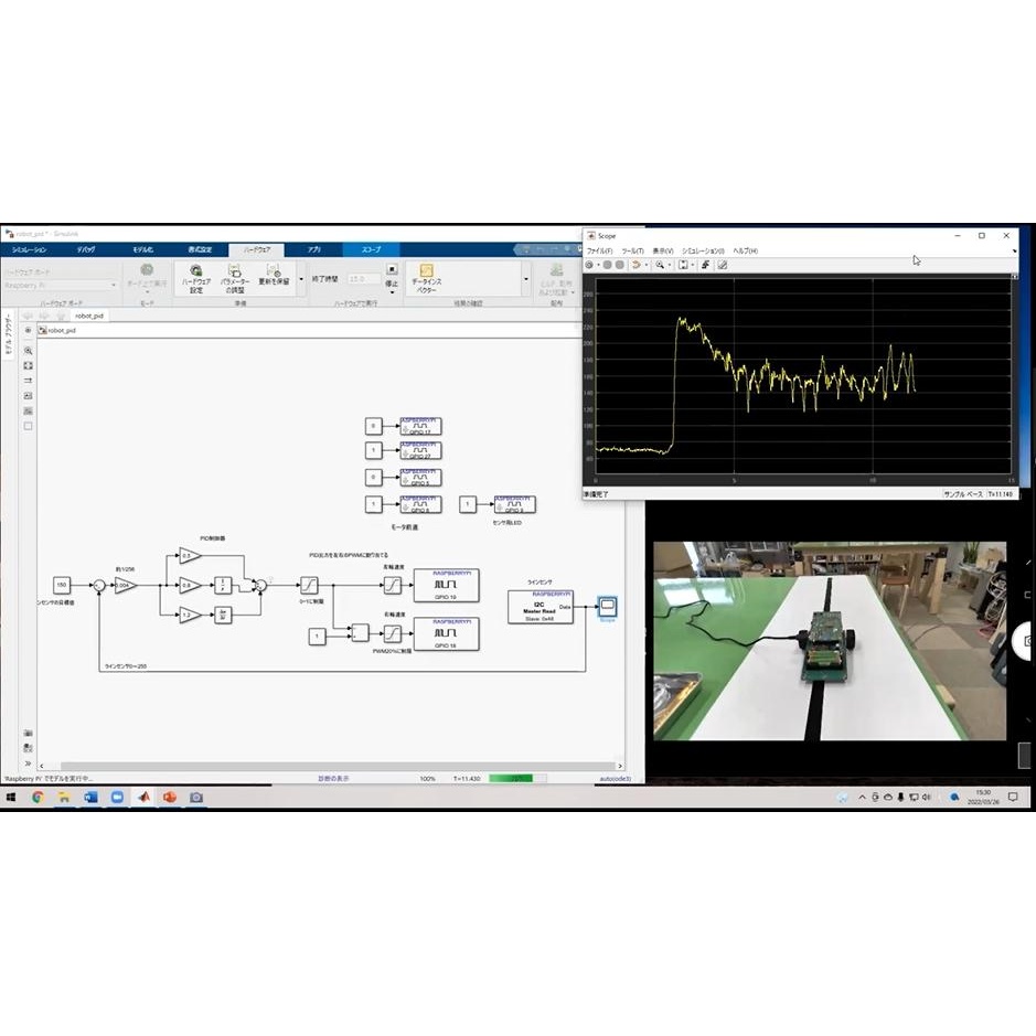 MATLAB/Simulink×ラズパイで学ぶロボット制御入門(講義ビデオ付きパーツセット)【Raspberry Pi Zero WH付属版】【Z-MATROBO-ON1】