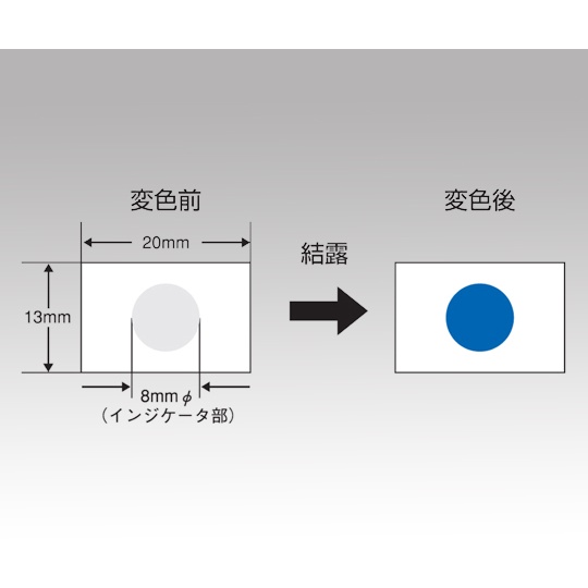 結露検知ラベルD-1 200枚【1-2327-01】