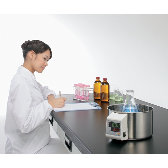 検査書付 ウォーターバスEW-100RD【1-2944-01-22】