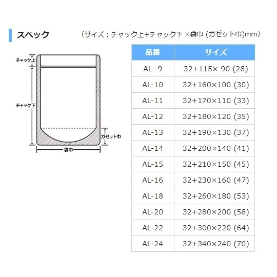 ラミジップ AL-14 50枚【1-6541-04】