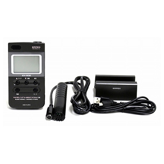 高性能デジタル温度湿度計 EX-502【2-2740-31】