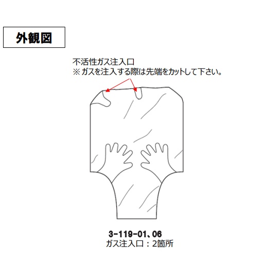 グローブバッグ X27-17 6枚【3-119-06】