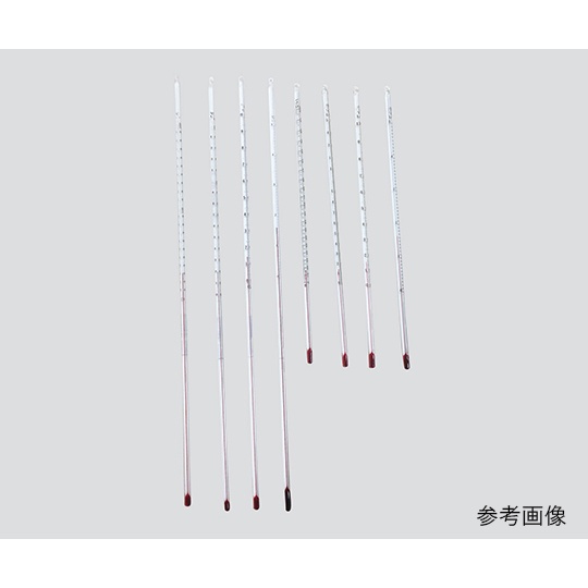 温度計AL0～100℃600mm校正書付【3-5931-02-20】