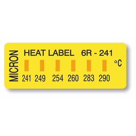 ヒートラベル(不可逆性)6点表示 6R【3-8756-07】