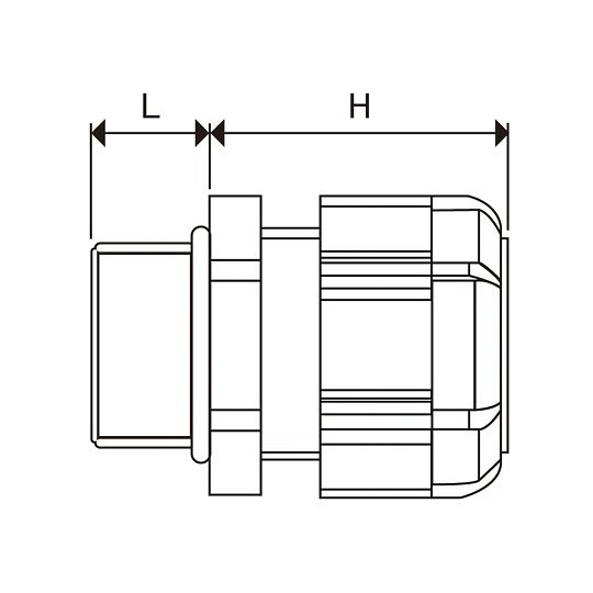 ケーブルグランド RM20L-12B【3-994-11】