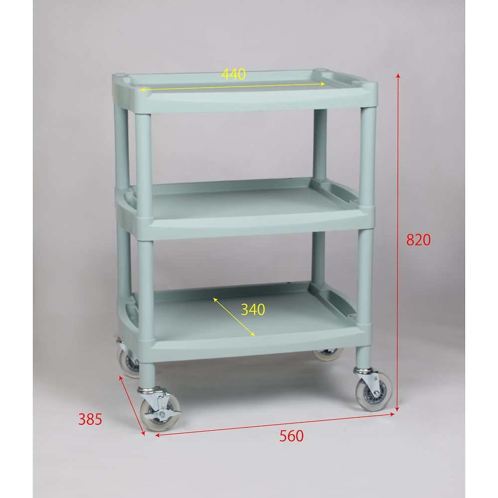 Y201B-S プラスチックワゴン【4-1433-04】