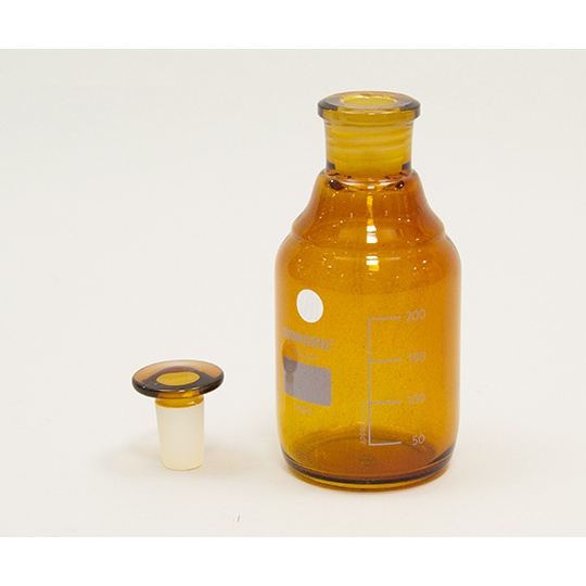 1509021 250ml栓付褐色試薬瓶【4-2783-03】