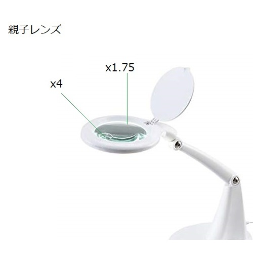 LED照明拡大鏡 SLM55【4-447-01】