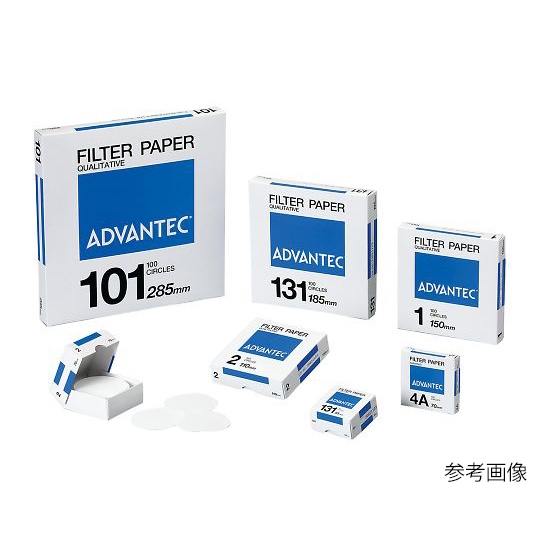 定性濾紙 No.1 70mm 100枚【4-903-06】