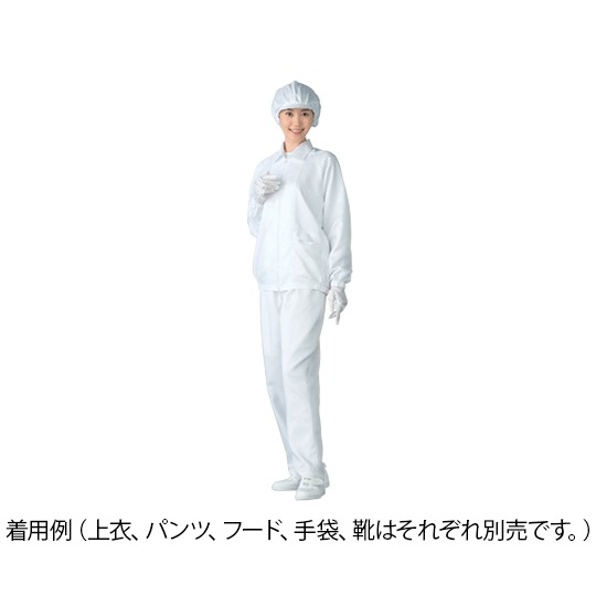 白 4L 無塵衣 AS203C【6-7524-16】