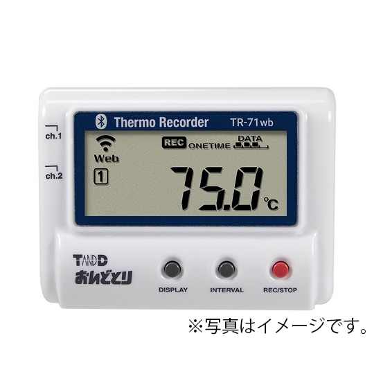 温度記録計おんどとリTR-71wb校正付【6-9183-31-28】