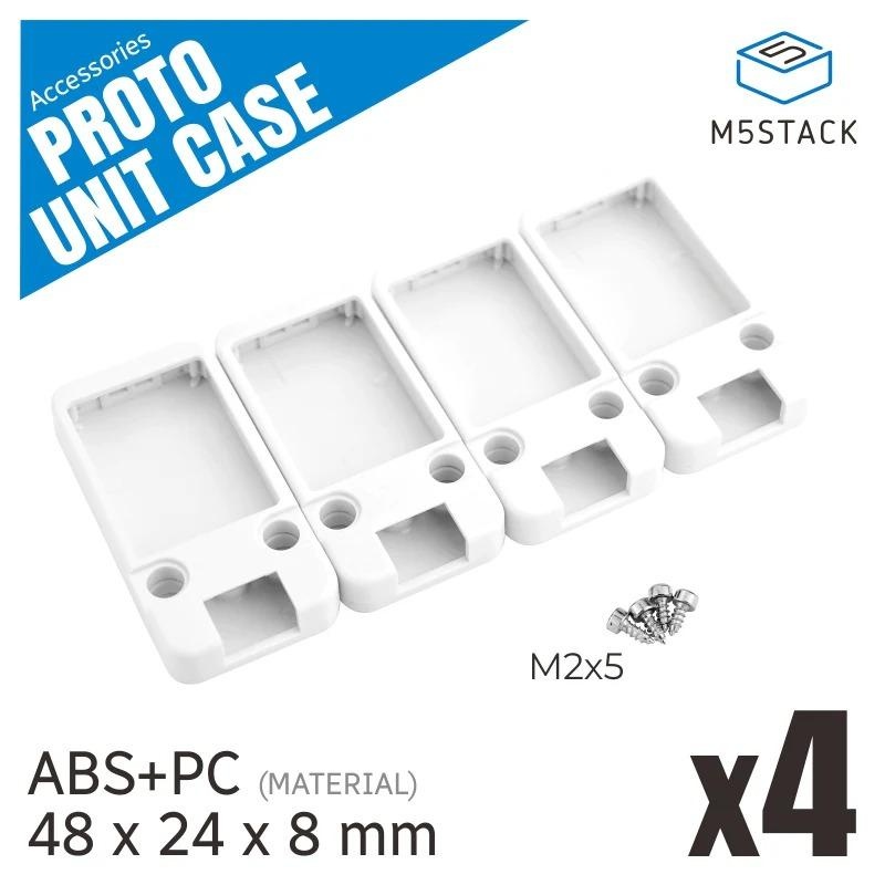 M5Stackプロトユニット用プラスチックケース(4個入)【M5STACK-A124】