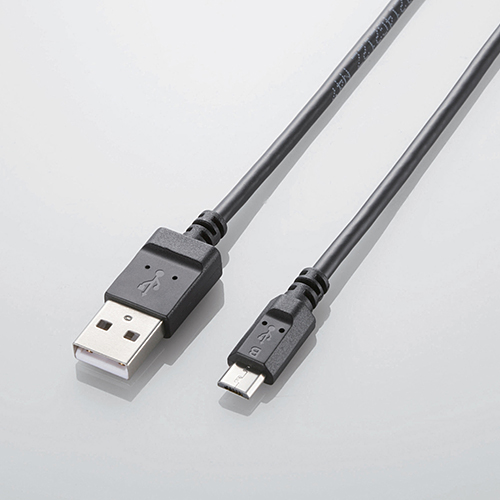 Microusbケーブル スリム 充電専用 0 8m ブラック Mpa Ambcx2u08bk エレコム製 電子部品 半導体通販のマルツ