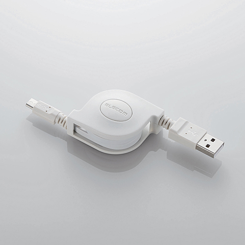 Microusbケーブル 巻取 通信 充電 0 7m ホワイト Mpa Ambr2u07wh エレコム製 電子部品 半導体通販のマルツ