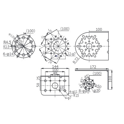 取付L金具【L-3A】