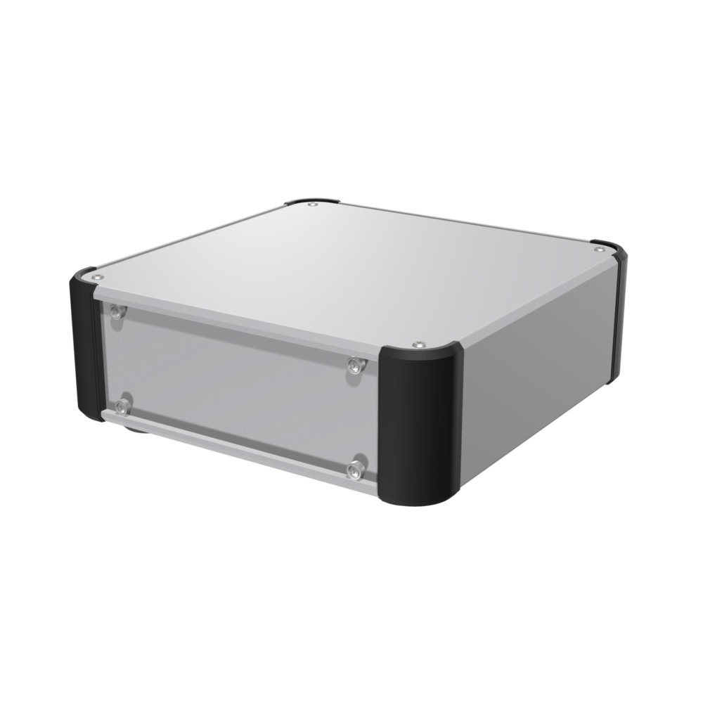 AUP型パネル脱着アルミサッシケース(シルバー/コーナー ブラック)【AUP133-30-20RP-SB】