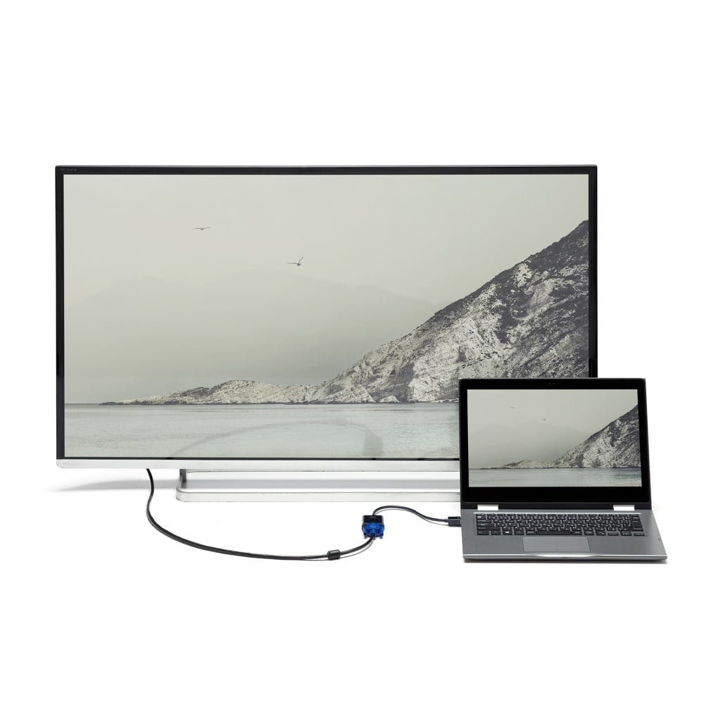 HDMI-VGA変換アダプタ（HDMI Aオス-VGAメス）【AD-HD24VGA】