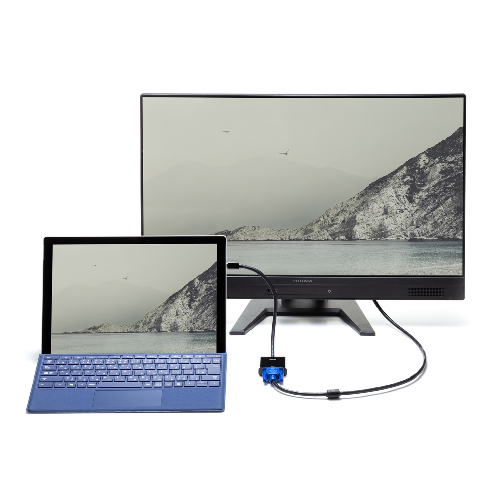 Mini DisplayPort-VGA変換アダプタ【AD-MDPV02】