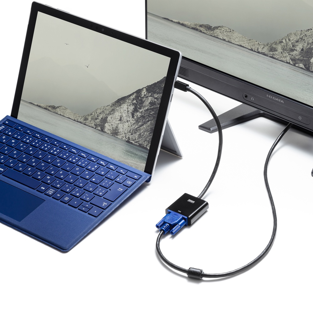 Mini DisplayPort-VGA変換アダプタ【AD-MDPV02】