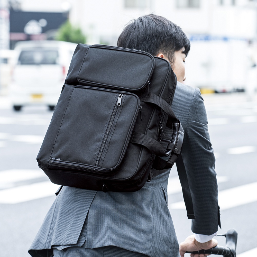 ３WAYビジネスバッグ（13.3インチワイド・ブラック）【BAG-3WAYT2BKN】
