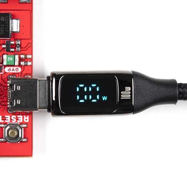 LCD付き急速充電ケーブル(USB-C - USB-C)(1.2m)【CAB-19717】