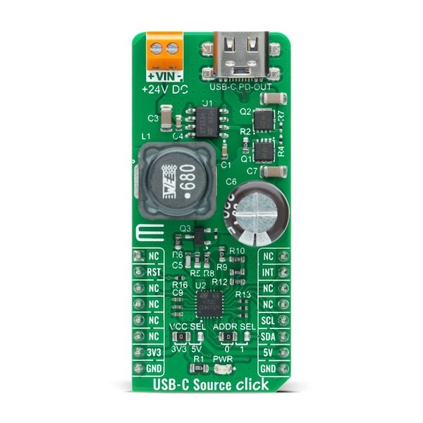 MIKROE USB-C Source Click【PRT-18912】