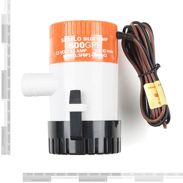 液体ポンプ(500GPH、12V)【ROB-19222】