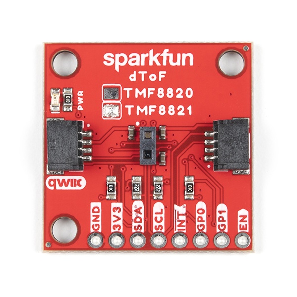 SparkFun dToFイメージセンサーブレークアウトボード(TMF8821、Qwiic)【SEN-19037】