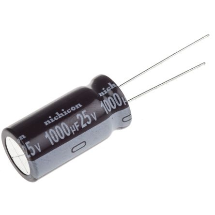 新品入荷 アルミニウム電解コンデンサ(1000μF/25V) UPM1E102MHD ニチコン PassiveComponents