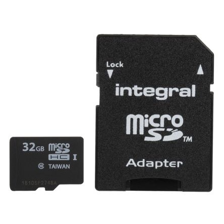 Integral Memory microSDHCカード 32GB Class 10 【INMSDH32G10-90U1】