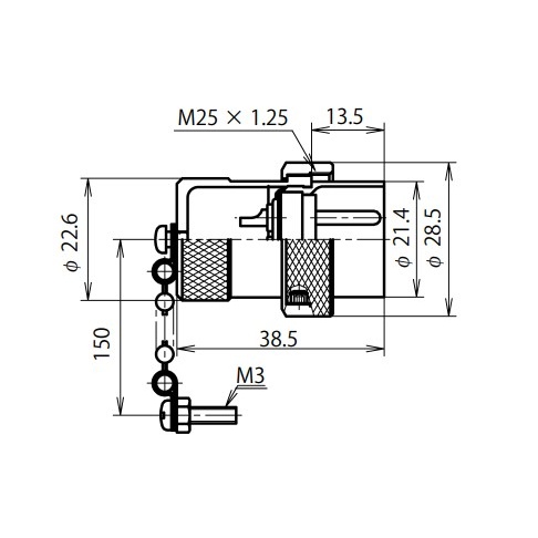 NCSショートプラグ(シェルφ25・2極)【NCS252SPM】