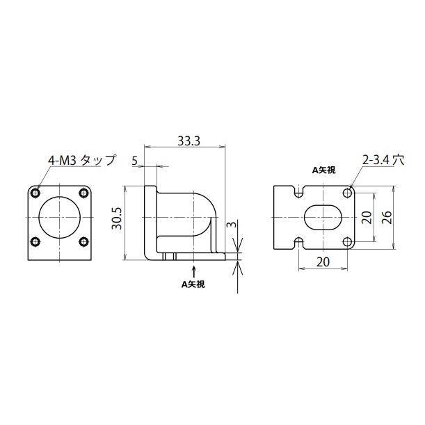 NJC・NR・NET兼用L座(シェルφ16)【NJC16Lｻﾞ】