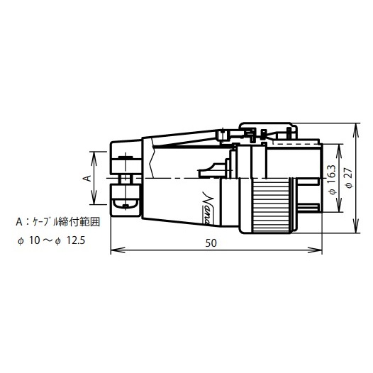 NRプラグ(シェルφ20・10極)【NR2010PF】