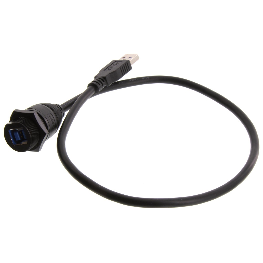 USB CABLE 3.0 A PLUG-B RCPT 19.7inch U3A00019-05M L-COM製｜電子部品・半導体通販のマルツ