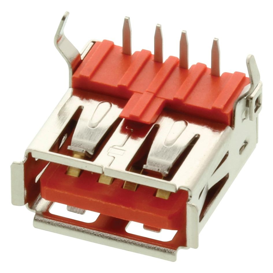 USB 2.0 TYPE A RCPT 4POS TH USBR-A-S-S-O-VU Samtec Inc.製｜電子部品・半導体通販のマルツ
