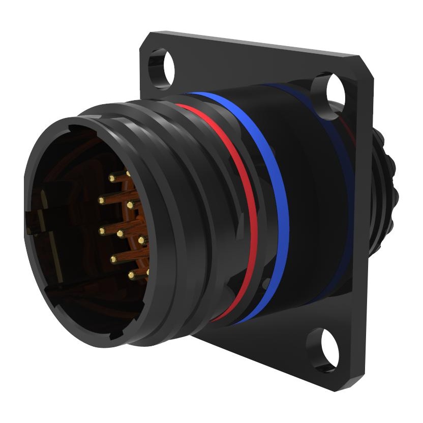 thumbnail image 2 of Amphenol Aerospace PT00CP-14-15S(351) - Panel Mount Receptacle, Female 15-Pin Crimp 2 of 14