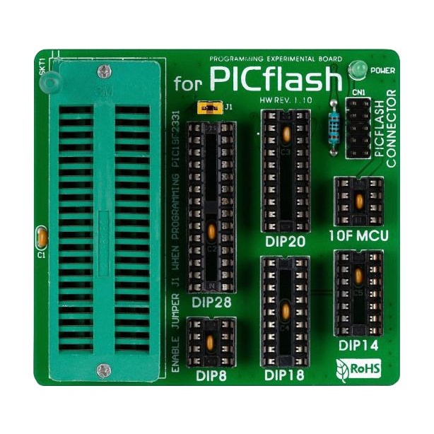 PROGRAMMING BOARD DIP-8/10/14/18/28/40 MIKROE-149 MikroElektronika製|電子 ...