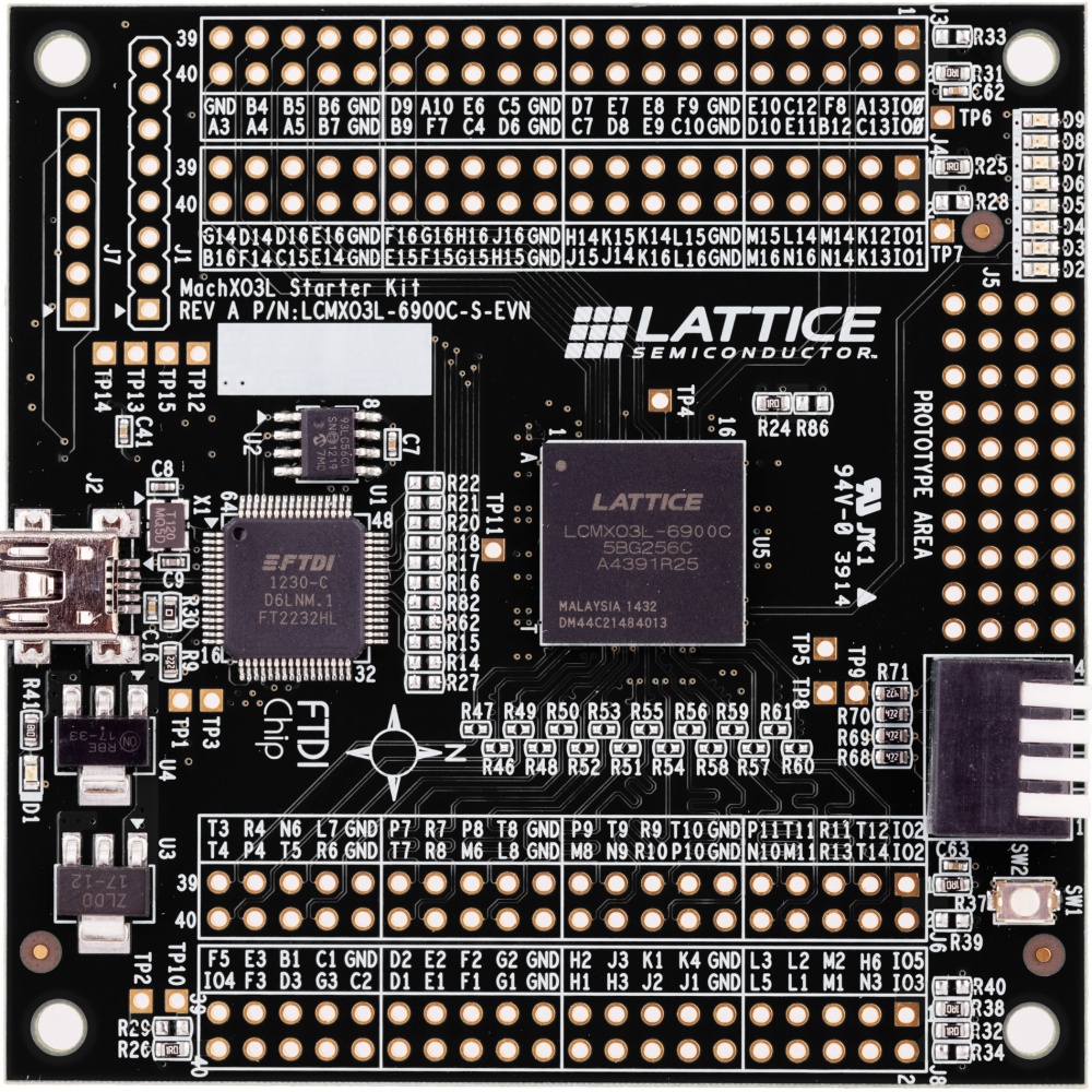 プログラマブルロッジク IC 開発ツール MachXO3Lスターターキット【LCMXO3L-6900C-S-EVN】