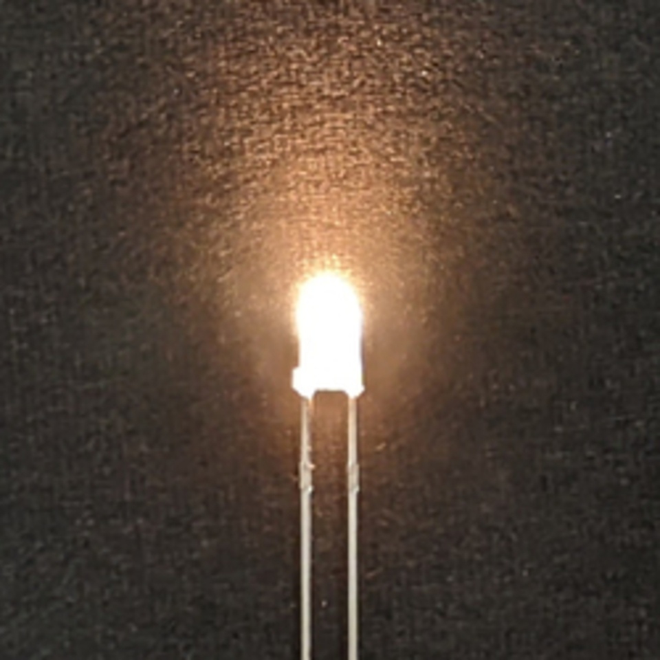 高輝度LED(電球色 3mm 6個入り)【AP-L14】