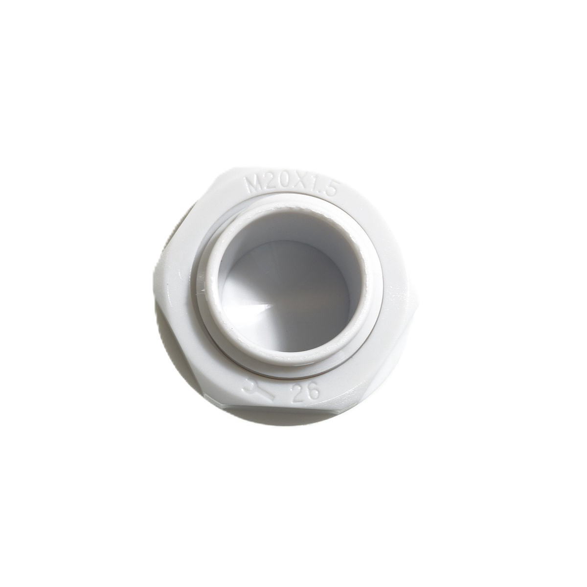 SHPシリーズ 防水ホールプラク(20.2mm ライトグレー)【SHP-20S】