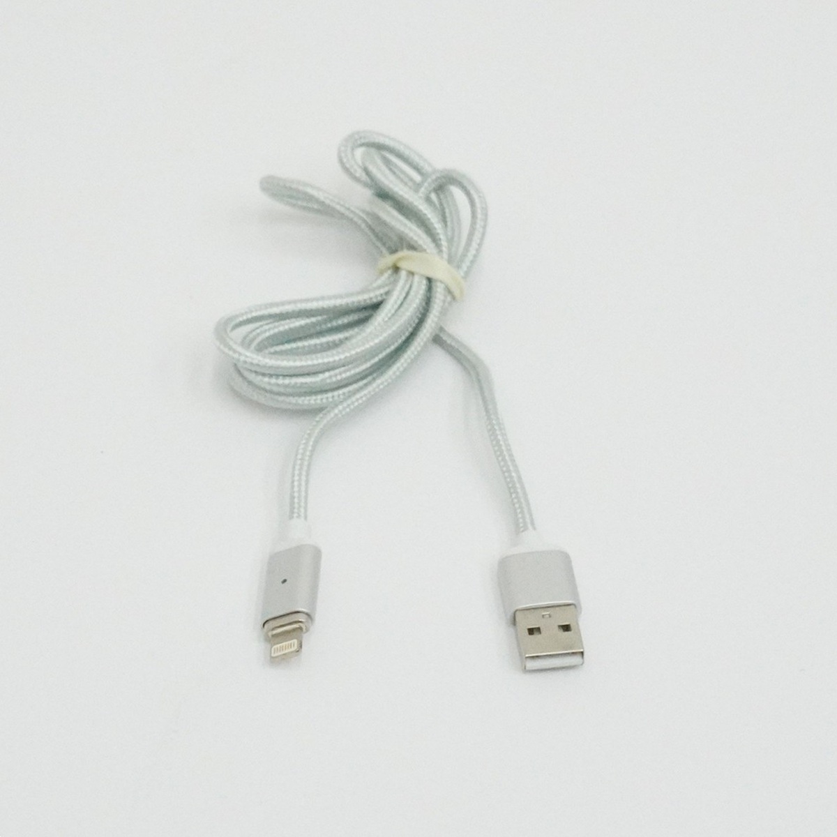 【在庫処分セール】マグネット式 Lightningケーブル 非認証タイプ1m シルバー【EM-LTC-MG-1M-SV】