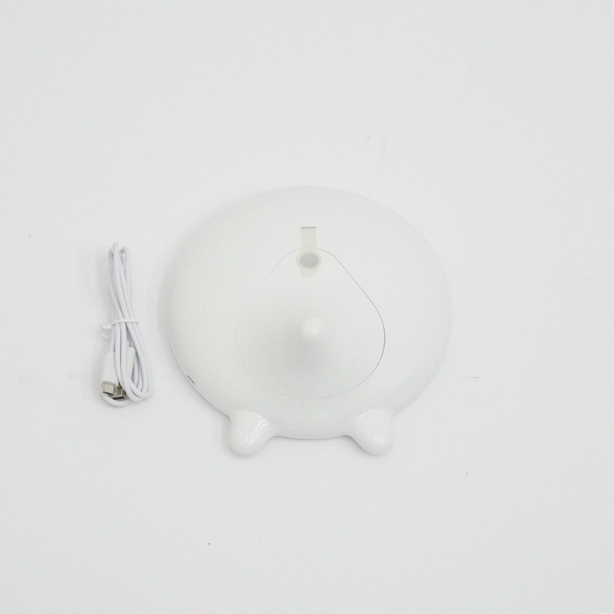【在庫処分セール】スタンド型ミラー LEDライト付き 白色【EM-MUMIR-WH】
