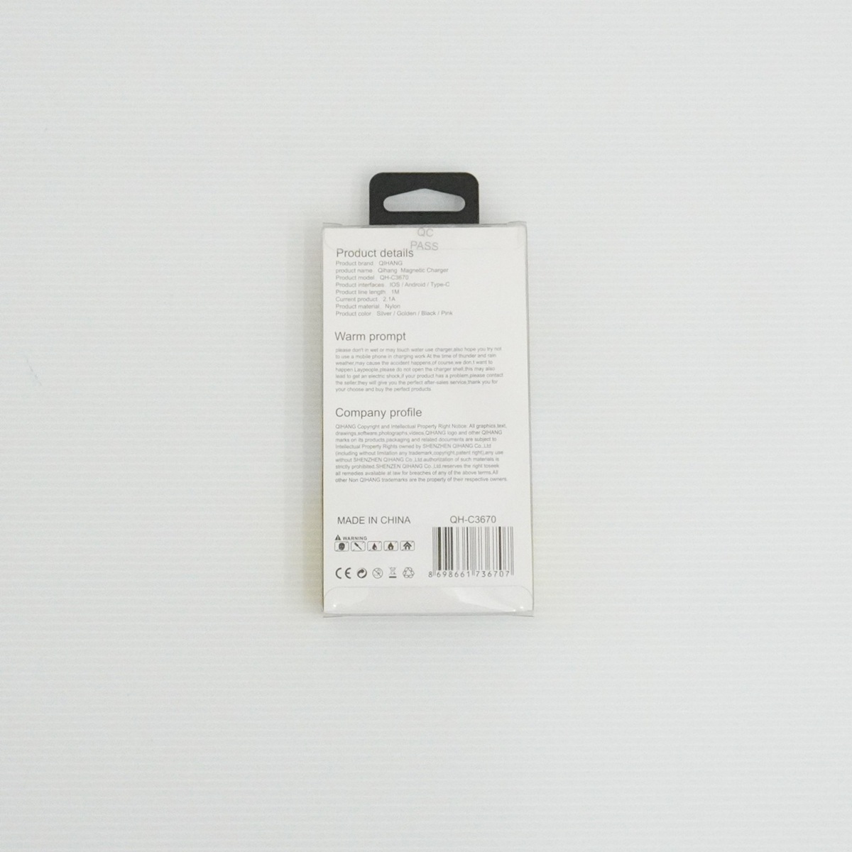 【在庫処分セール】マグネット式 USB2.0ケーブル(Type-C-A)1m 黒色【EM-TCC-MG-1M-BK】