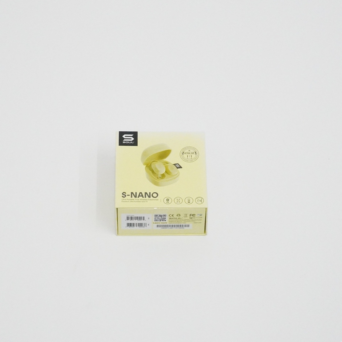 【在庫処分セール】完全ワイヤレスイヤホン S-Nano Yellow【SN-SS60-YL】