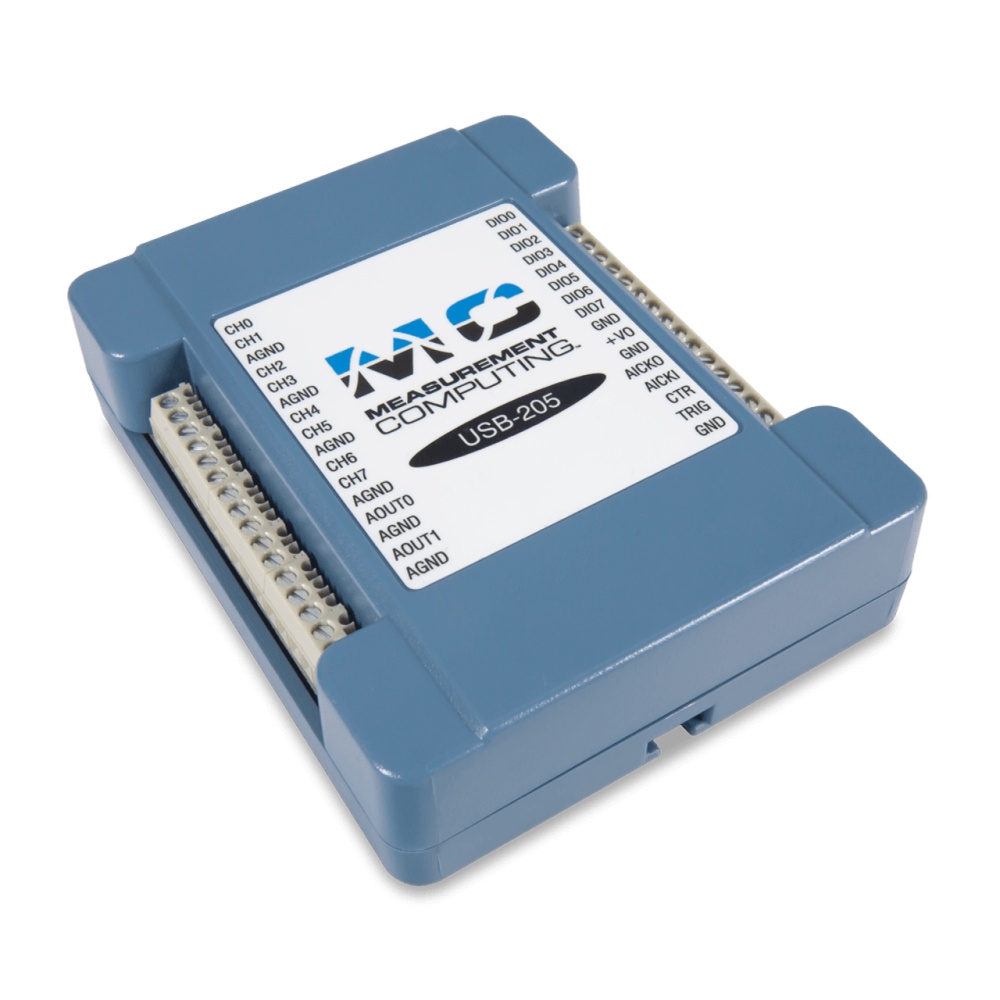 MCC USB-201：シングルゲイン多機能USB DAQデバイス【6069-410-058】