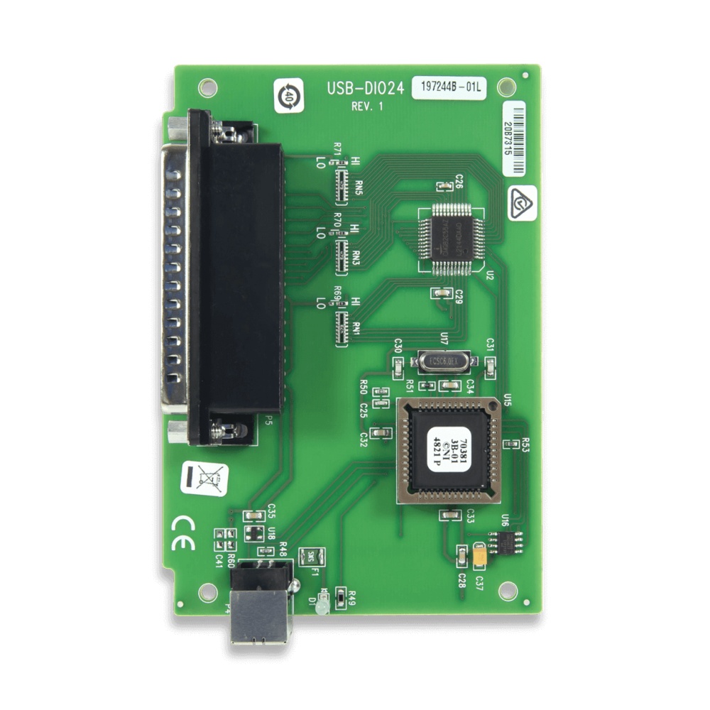 MCC USB-DIO24/37：24chデジタルI/O USBデバイス【6069-410-047】