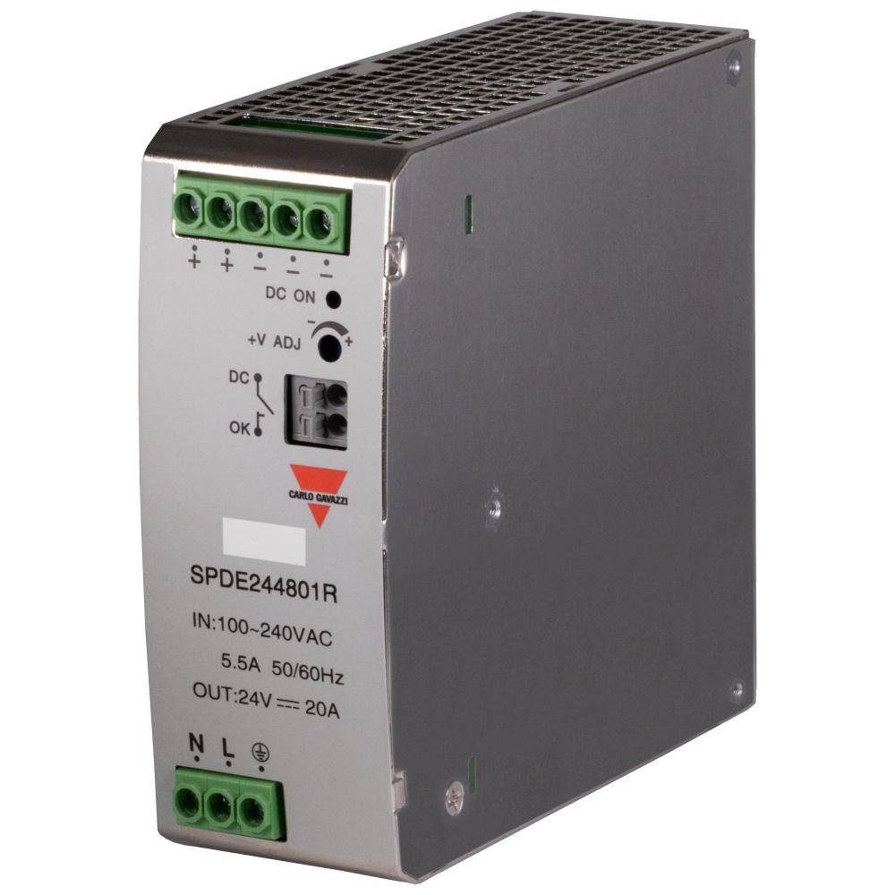 POWER SUPPLY AC-DC 24V 20A SPDE244801R Carlo Gavazzi製｜電子部品・半導体通販のマルツ